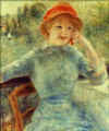 Alphonsine Fournaise dans l'île de Chatou (1879) - Musée d'Orsay, Paris