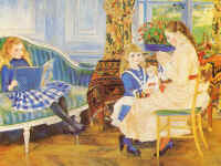 L'apr�s-midi des enfants � Wargemont (1884)  -  Nationalgalerie, Berlin