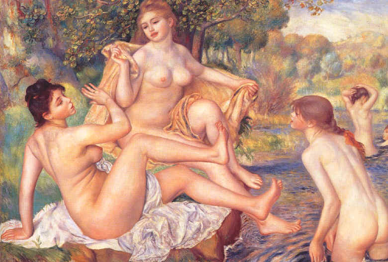 Les Grandes Baigneuses (1887)  - Museum of Art, Philadelphie (grand format: 166K)