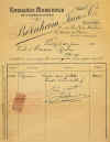 Certificat de vente d'un tableau de Renoir à Monsieur Ryerson en 1911
