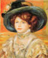 Jeune femme au chapeau bleu (1900) - Collection particulière