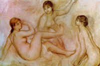 Etude pour les Grandes Baigneuses (1883-85)  -  Mus�e du Louvre ,Paris