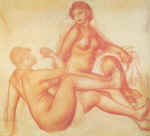 Etude pour les Grandes Baigneuses (1886,87)  -  Fogg Art Museum, Cambridge