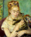 Fille au chat(1875) - National Gallery of Art, Washington