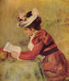 Femme lisant (1895)  -  Collection particuli�re