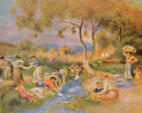 Les laveuses � Cagnes ou Les lavandi�res (vers 1912)  -  Collection particuli�re
