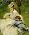 Camille Monet et son fils Jean dans le jardin d'Argenteuil (1874)  -  National Gallery of Art, Washington